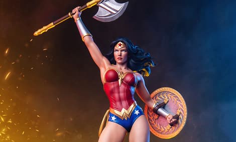 Gallery Feature Image of Wonder Woman Sixth Scale Maquette - Click to open image gallery