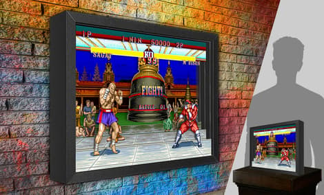 Gallery Feature Image of Street Fighter M. Bison vs. Sagat Shadow box art - Click to open image gallery