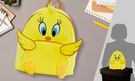 Gallery Feature Image of Tweety Plush Mini Backpack Backpack - Click to open image gallery