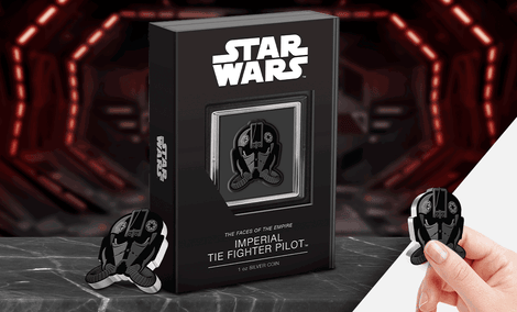 Gallery Feature Image of Imperial TIE Fighter Pilot 1oz Silver Coin Silver Collectible - Click to open image gallery