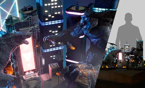 Gallery Feature Image of Godzilla vs Kong Final Battle Diorama - Click to open image gallery