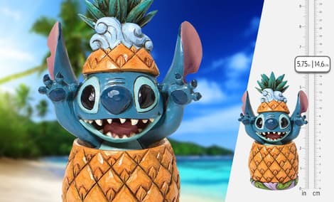 Gallery Feature Image of Stitch in a Pineapple Figurine - Click to open image gallery