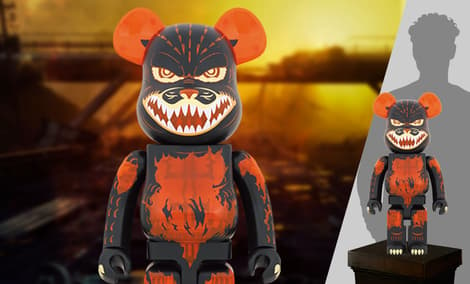 Gallery Feature Image of Be@rbrick Godzilla (Meltdown: Clear Orange Version) 1000% Bearbrick - Click to open image gallery