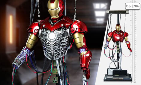 Gallery Feature Image of Iron Man Mark III (Construction Version) Sixth Scale Figure - Click to open image gallery