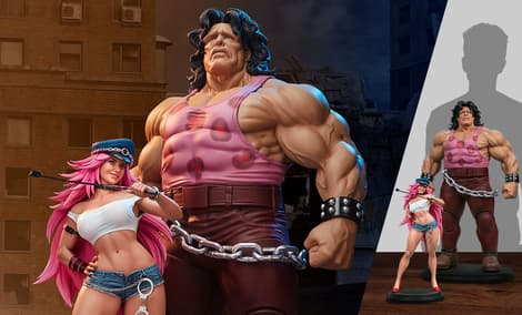 Gallery Feature Image of Mad Gear Exclusive Hugo and Poison Set Statue - Click to open image gallery