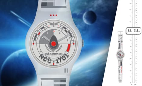 Gallery Feature Image of Star Trek U.S.S. Enterprise Clear Watch Watch - Click to open image gallery