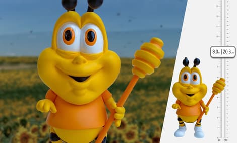 Gallery Feature Image of Honey Butt the Obese Bee Vinyl Collectible - Click to open image gallery