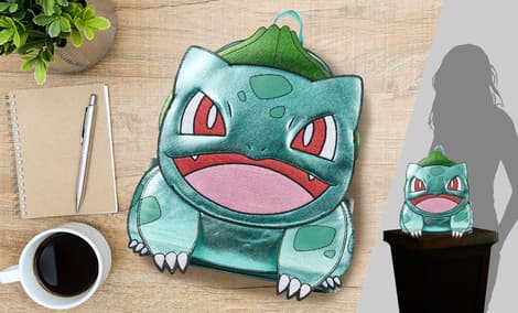 Gallery Feature Image of Metallic Bulbasaur Mini Backpack Backpack - Click to open image gallery