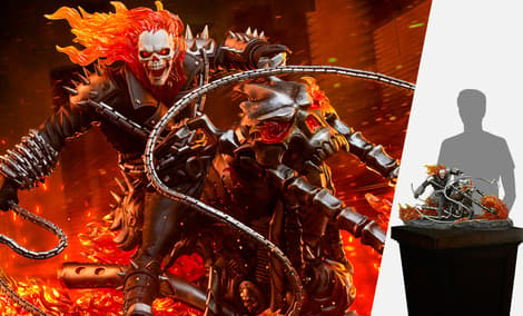 Gallery Feature Image of Ghost Rider Sixth Scale Diorama - Click to open image gallery