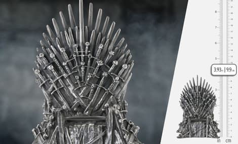 Gallery Feature Image of Iron Throne Phone Cradle Pewter Collectible - Click to open image gallery
