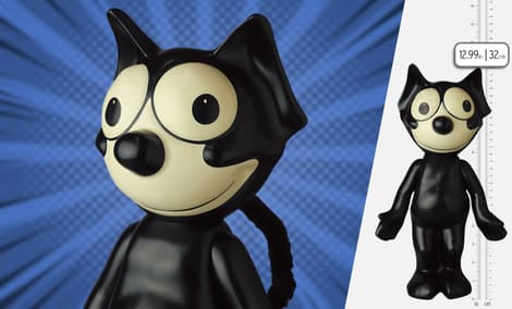 Gallery Feature Image of Felix the Cat (Renewal Version) Vinyl Collectible - Click to open image gallery