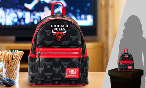 Gallery Feature Image of Chicago Bulls Debossed Logo Mini Backpack Backpack - Click to open image gallery