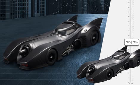 Gallery Feature Image of Batmobile (Batman Version) Model Kit - Click to open image gallery