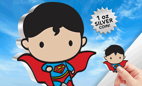 Gallery Feature Image of Superman Flying 1oz Silver Coin Silver Collectible - Click to open image gallery