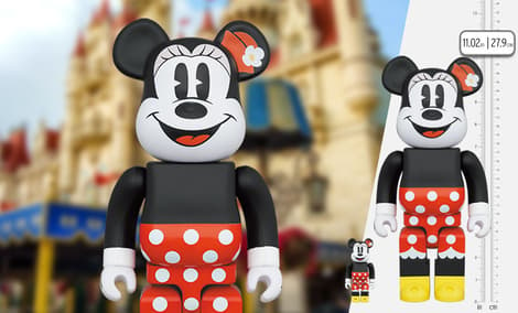 Be@rbrick Minnie Mouse 100% & 400% Collectible Figure Set by Medicom