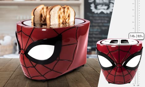 Gallery Feature Image of Spider-Man Halo Toaster Kitchenware - Click to open image gallery