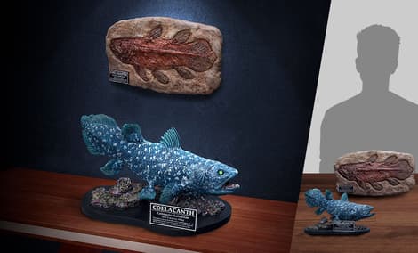 Gallery Feature Image of Coelacanth (Deluxe Version) Statue - Click to open image gallery