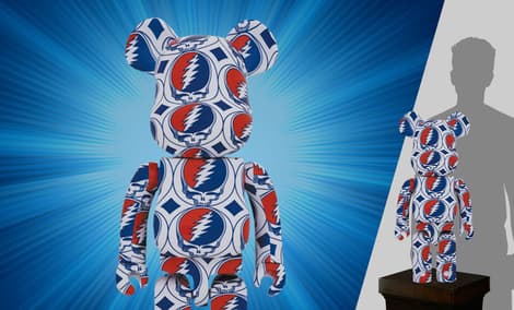 Gallery Feature Image of Be@rbrick Grateful Dead (Steal Your Face) 1000％ Bearbrick - Click to open image gallery
