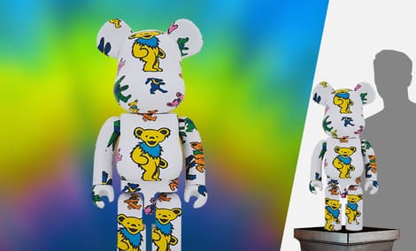 Gallery Feature Image of Be@rbrick Grateful Dead (Dancing Bear) 1000％ Bearbrick - Click to open image gallery