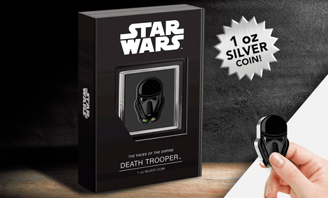 Gallery Feature Image of Death Trooper 1oz Silver Coin Silver Collectible - Click to open image gallery