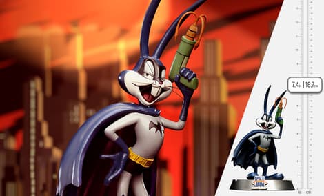 Gallery Feature Image of Bugs Bunny Batman 1:10 Scale Statue - Click to open image gallery