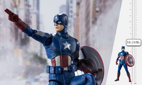 Gallery Feature Image of Captain America (Avengers Assemble Edition) Collectible Figure - Click to open image gallery