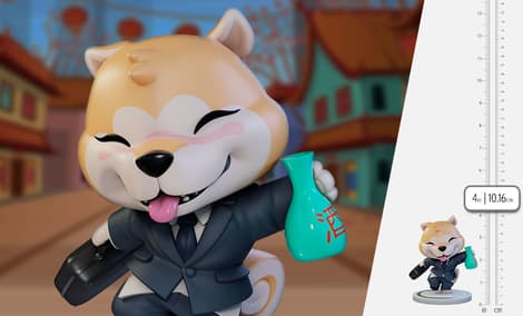 Gallery Feature Image of Salaryman Shiba Inu Vinyl Collectible - Click to open image gallery