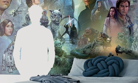 Gallery Feature Image of Star Wars Original Trilogy Wallpaper Mural Mural - Click to open image gallery