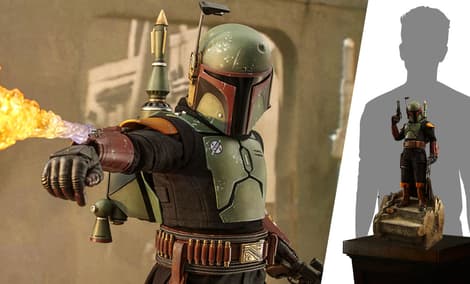 Gallery Feature Image of Boba Fett (Deluxe Version) Quarter Scale Figure - Click to open image gallery