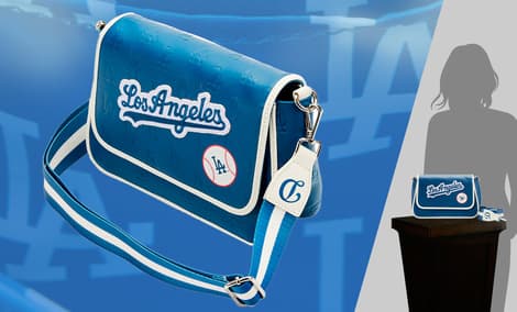 Gallery Feature Image of LA Dodgers Patches Crossbody Bag - Click to open image gallery