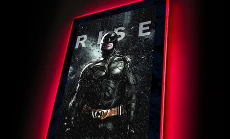 Gallery Feature Image of The Dark Knight Rises (01) LED Mini-Poster Light Wall Light - Click to open image gallery