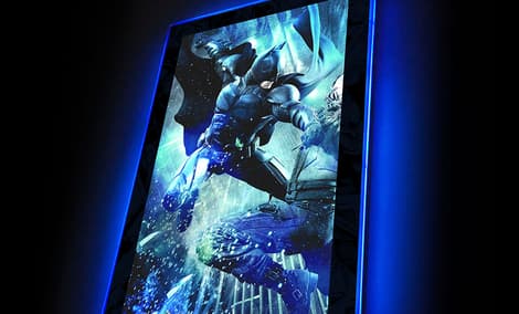 Gallery Feature Image of The Dark Knight Rises (02) LED Mini-Poster Light Wall Light - Click to open image gallery