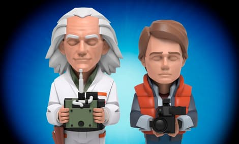 Gallery Feature Image of Doc Brown and Marty McFly Collectible Set - Click to open image gallery