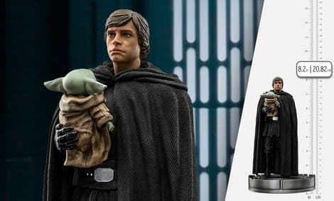 Gallery Feature Image of Luke Skywalker and Grogu 1:10 Scale Statue - Click to open image gallery