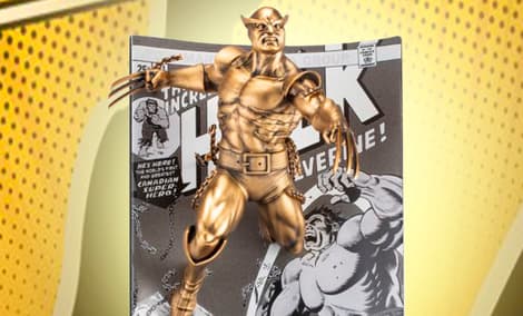 Gallery Feature Image of Wolverine The Incredible Hulk Volume 1 #181 (Gilt Edition) Pewter Collectible - Click to open image gallery