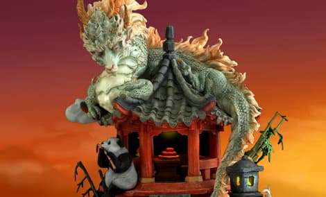 Gallery Feature Image of Dragon’s Lullaby Diorama - Click to open image gallery