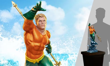 Gallery Feature Image of Aquaman Sixth Scale Maquette - Click to open image gallery