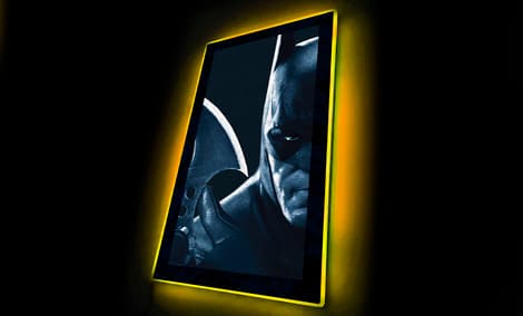 Gallery Feature Image of Batman Arkham City Batarang LED Mini-Poster Light Wall Light - Click to open image gallery