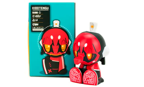 Gallery Feature Image of Kidd Tengu Red 5oz Canbot Collectible Figure - Click to open image gallery