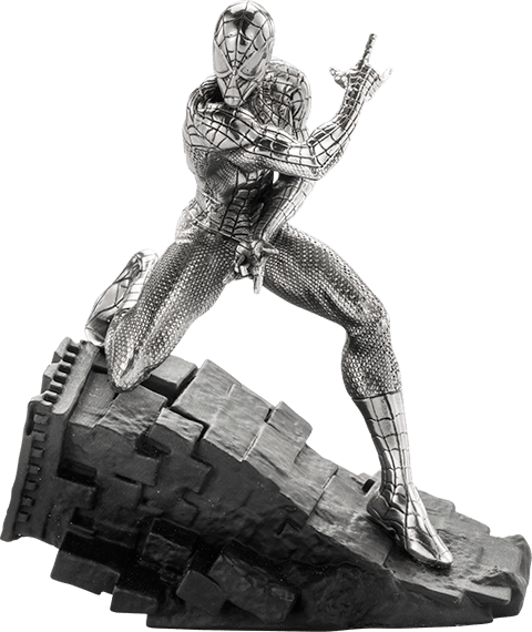 Sculpture by Royal Selangor Marvel Figurine Spiderman Webslinger 