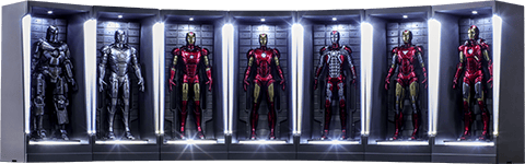Iron Man Hall of Armor Miniature Collectible Set | Sideshow 