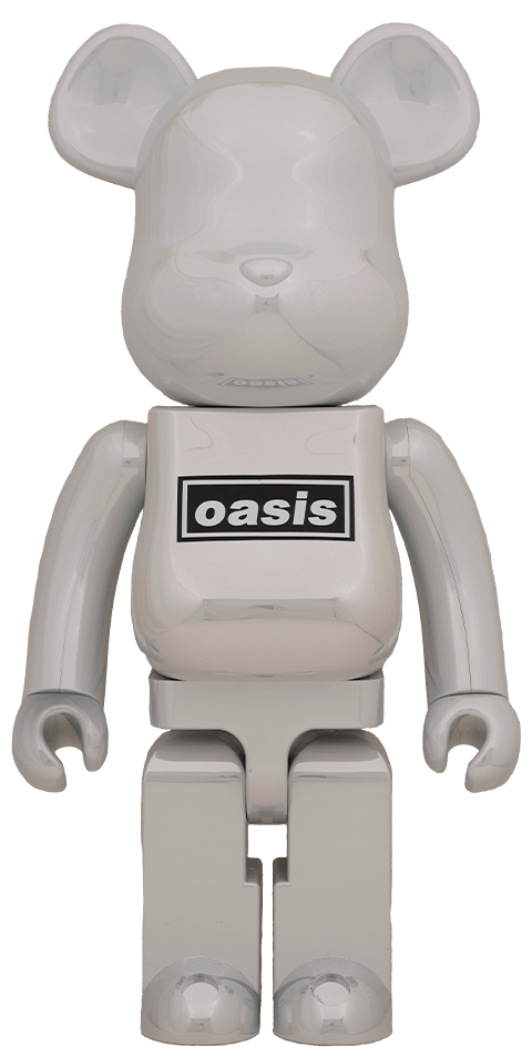 Be@rbrick Oasis White Chrome 1000% Collectible Figure by Medicom Toy