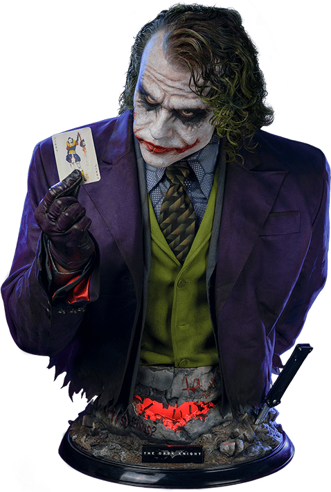 The Joker The Dark Knight Life Size Bust Sideshow Collectibles The Joker The Dark Knight Life Size Bust Sideshow Collectibles