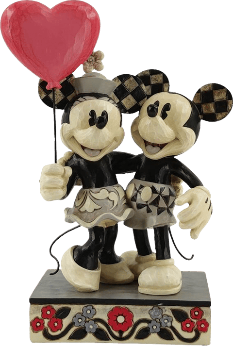 Mickey And Minnie Heart Figurine By Enesco Sideshow Collectibles