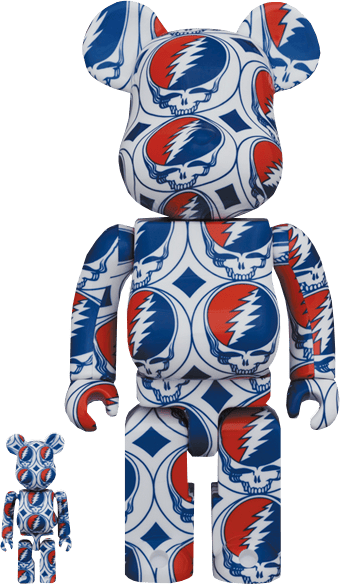 Be@rbrick Grateful Dead (Steal Your Face) 100% and 400% set by Medicom
