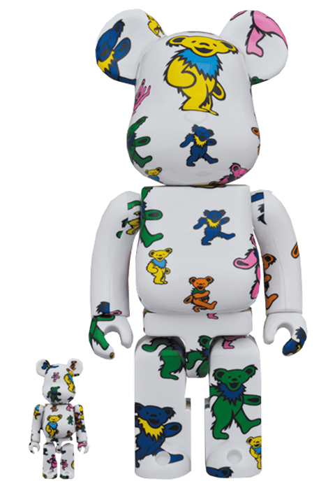 Be@rbrick Grateful Dead (Dancing Bear) 100% and 400% set by Medicom