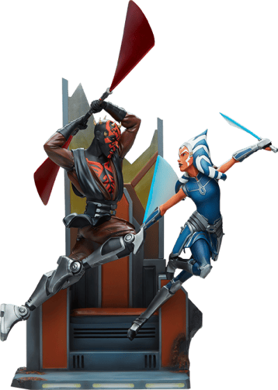 Ahsoka Tano vs Darth Maul Diorama