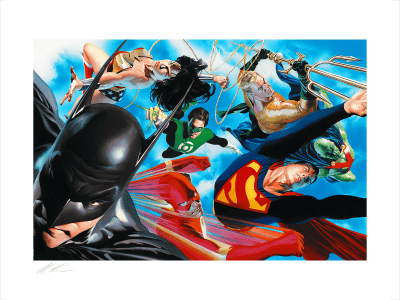 JLA Liberty and Justice: Liberate DC Comics Art Print Image