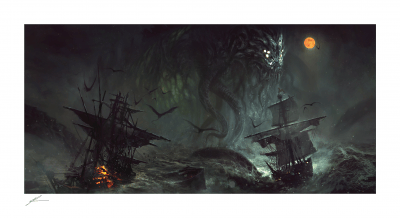 Cthulhu II Tentacles and Teeth Art Print Image