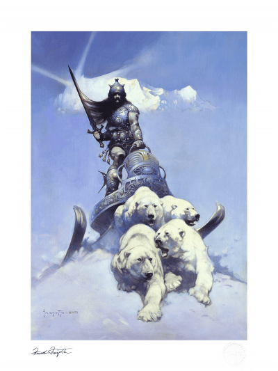 Silver Warrior Art Print